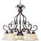 Maxim Lighting Manor 5-Light 25.5" Wide Oil Rubbed Bronze Chandelier 12206FIOI - alternate 1